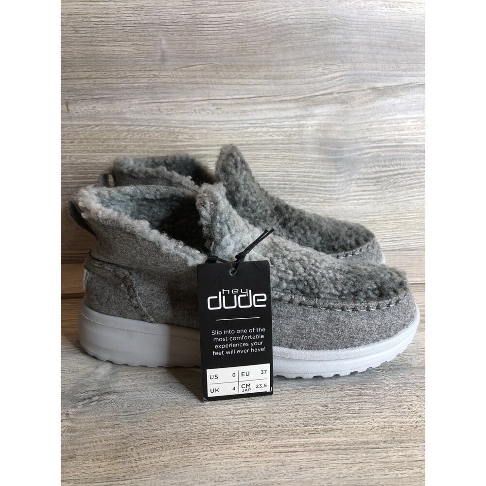 Hey Dude Womens Denny Comfort Boot Shoes Ombre Silver Dream 6 NWT - Picture 2 of 6